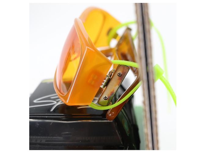 Chrome Hearts ULEIN Collaboration Car Figure Sunglasses Set Auth 171176SM Orange - view 19
