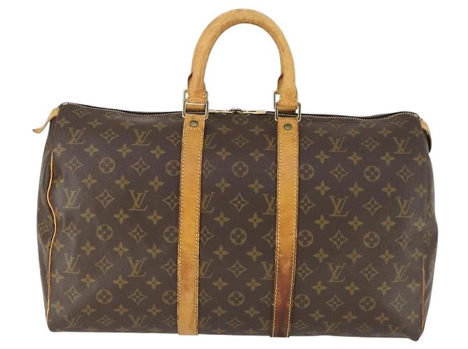 LOUIS VUITTON Borsa Boston Monogram Keepall 45 M41428 LV Auth 171732 Monogramma - vista 13