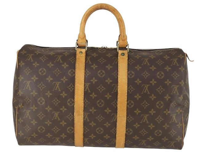 LOUIS VUITTON Borsa Boston Monogram Keepall 45 M41428 LV Auth 171732 Monogramma - vista 2