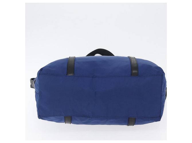 Prada Tote Bag aus Nylon Blau Silber Authentisch 170684 - Ansicht 5
