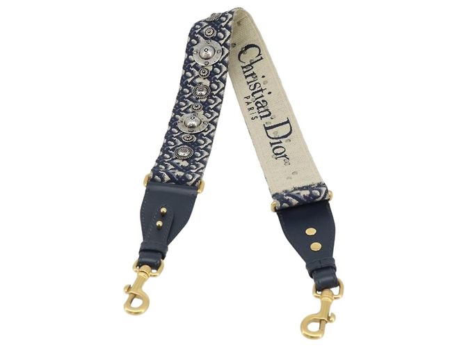Correa de Hombro de Lona Trotter Christian Dior 36,6"" Marino Auth ep13575 Azul marino - vista 2