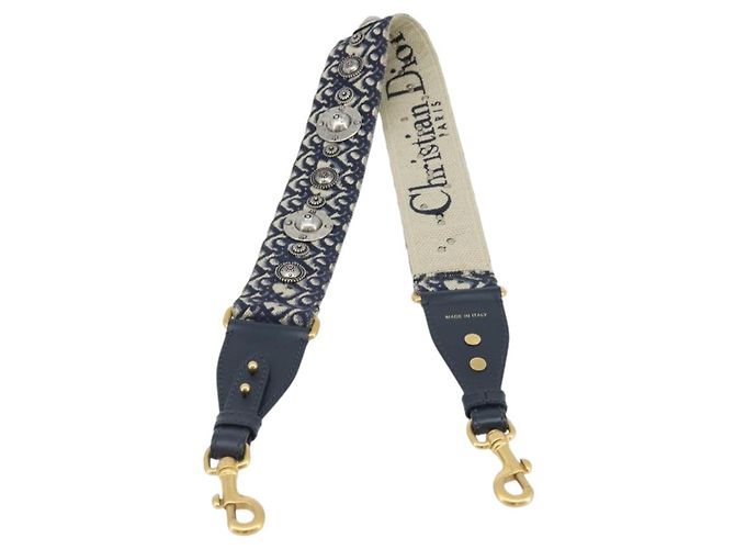 Correa de Hombro de Lona Trotter Christian Dior 36,6"" Marino Auth ep13575 Azul marino - vista 3