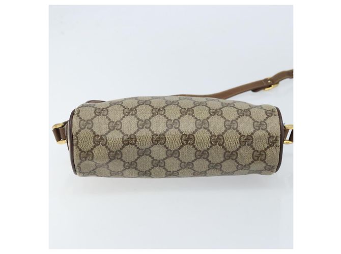 Borsa Sherry Line GG Supreme Web di GUCCI in PVC Beige e Oro 119 02 087 Auth 173208 D'oro - vista 5