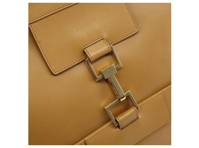 GUCCI Borsa a Spalla Jackie Sherry in Pelle Marrone Oro 001 4094 Auth 172211 Rosso D'oro - vista 17