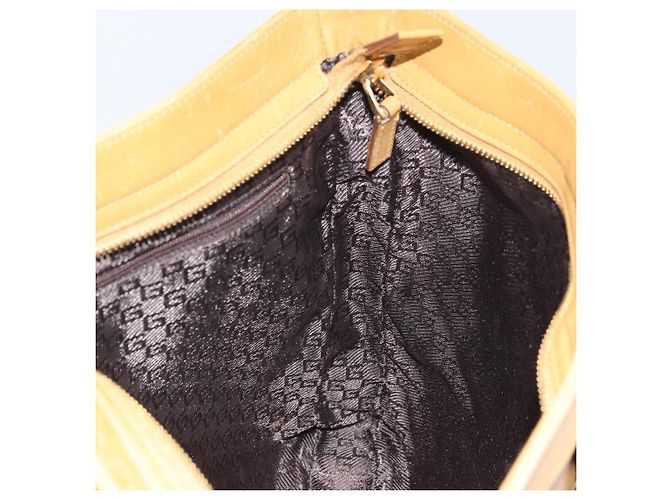 GUCCI Borsa a Spalla Jackie Sherry in Pelle Marrone Oro 001 4094 Auth 172211 Rosso D'oro - vista 19