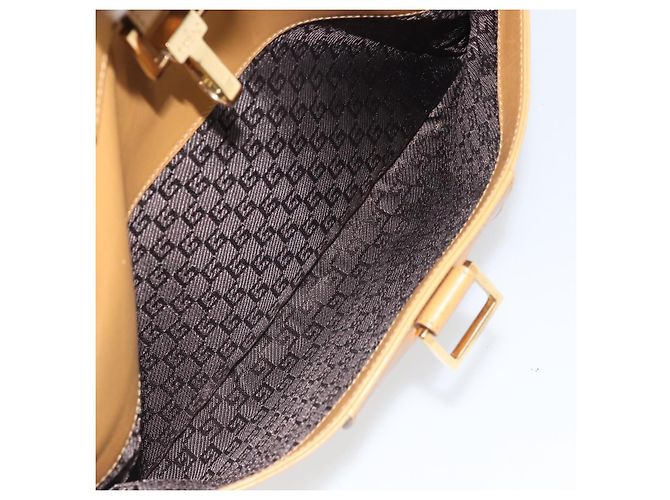 GUCCI Borsa a Spalla Jackie Sherry in Pelle Marrone Oro 001 4094 Auth 172211 Rosso D'oro - vista 23