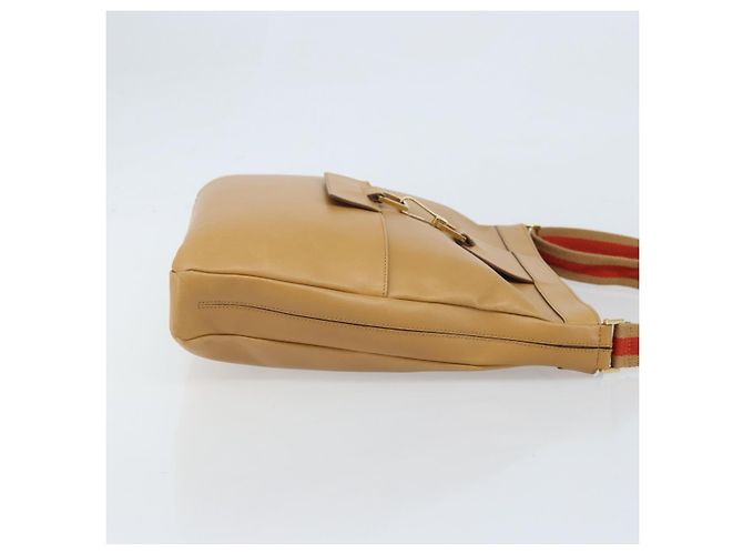GUCCI Borsa a Spalla Jackie Sherry in Pelle Marrone Oro 001 4094 Auth 172211 Rosso D'oro - vista 3