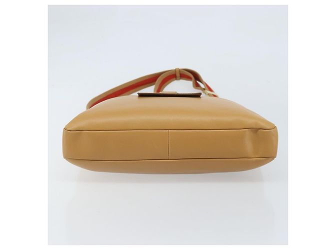 GUCCI Borsa a Spalla Jackie Sherry in Pelle Marrone Oro 001 4094 Auth 172211 Rosso D'oro - vista 5