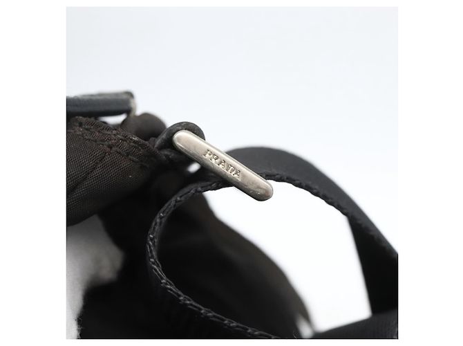 Borsa a Spalla PRADA Nylon Nero Argento Autentica 170378 - vista 9