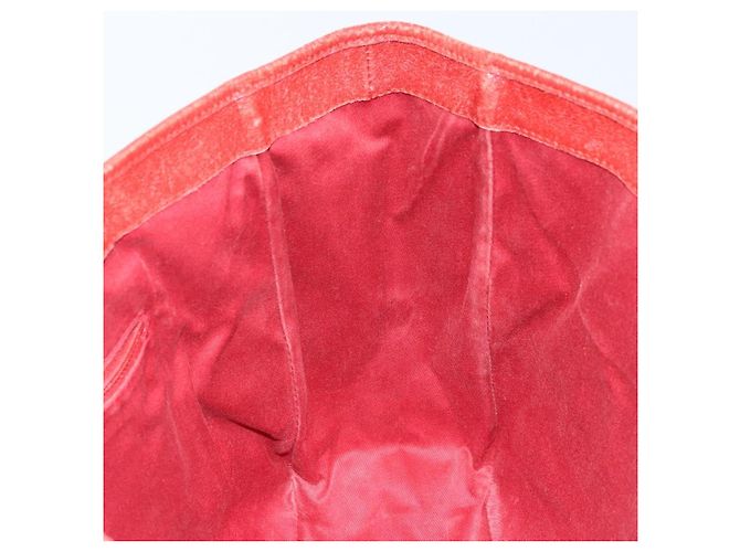 Borsa a mano in tela GG Gucci Rossa Argento 113017 Auth 172168 - vista 18