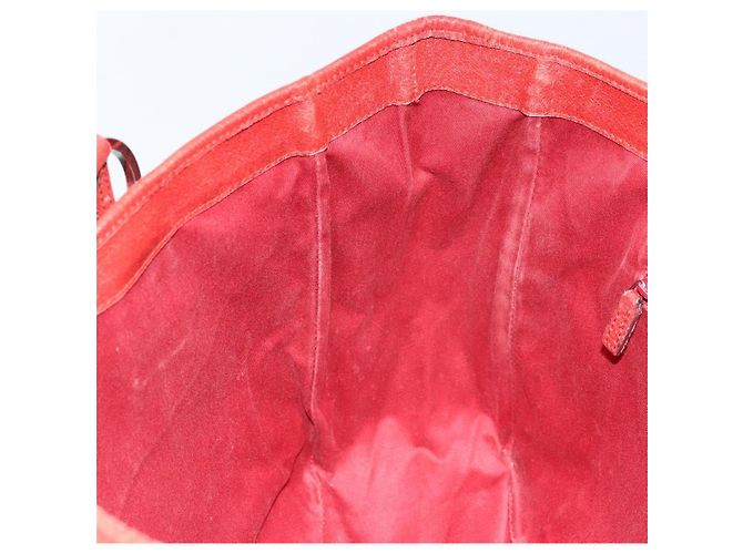 Borsa a mano in tela GG Gucci Rossa Argento 113017 Auth 172168 - vista 19