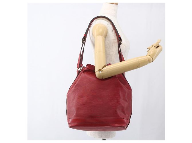 LOUIS VUITTON Borsa a Spalla Epi Noe Rossa M44007 LV Auth ka2439 Rosso - vista 22