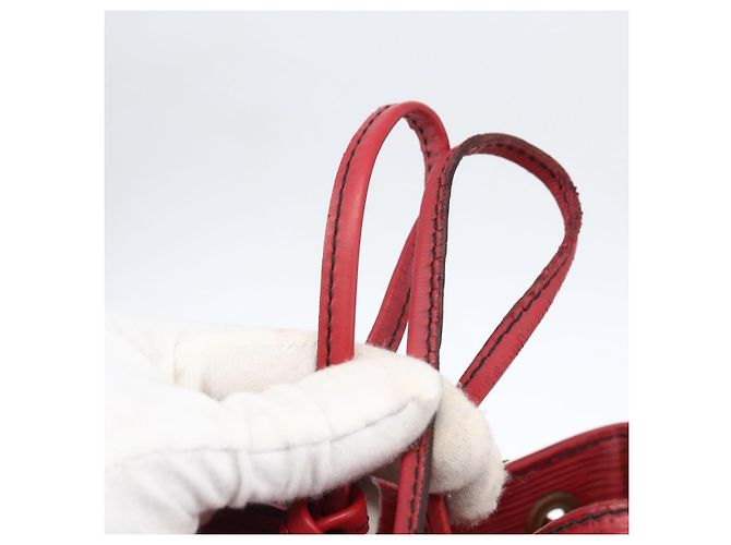 LOUIS VUITTON Borsa a Spalla Epi Noe Rossa M44007 LV Auth ka2439 Rosso - vista 9