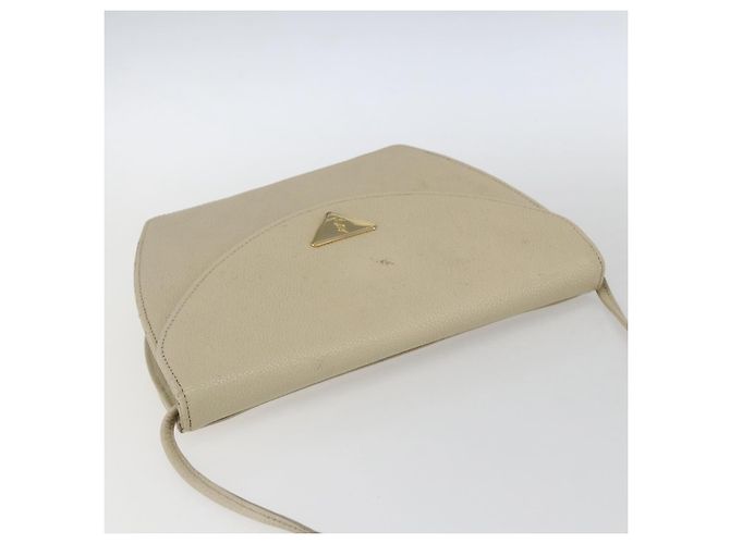 Saint Laurent Borsa a Spalla in Pelle Avorio Oro Auth fm5082 D'oro Crudo - vista 6