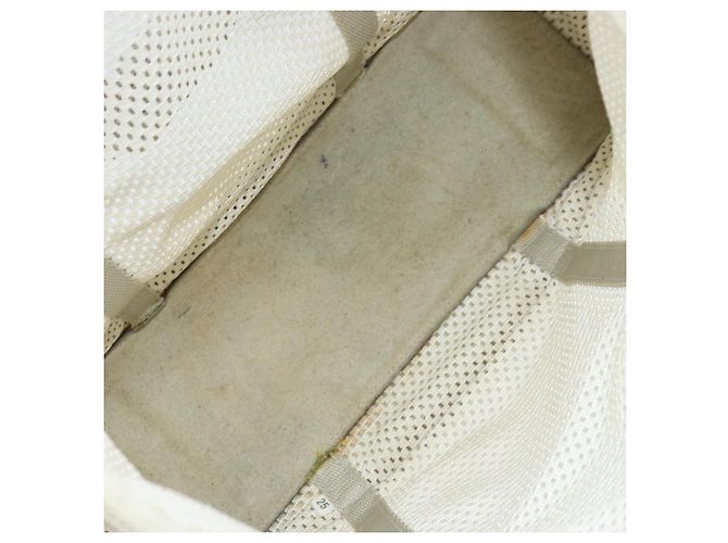 PRADA Borsa a Mano in Tela Bianca e Argento Auth bs33443 Bianco - vista 10
