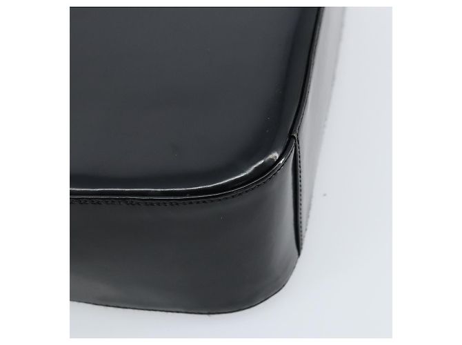 Borsa a Spalla GUCCI Pelle Verniciata Nera Argento 000 1186 0506 Auth ep13558 - vista 16