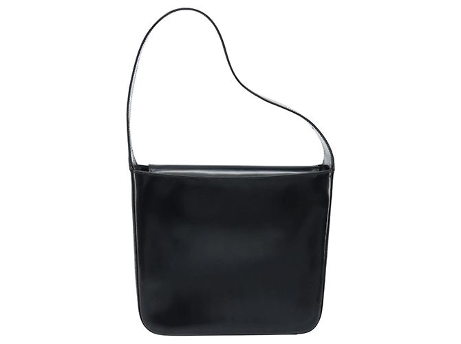 Borsa a Spalla GUCCI Pelle Verniciata Nera Argento 000 1186 0506 Auth ep13558 - vista 2
