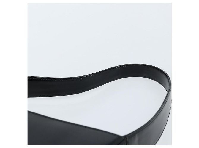 Borsa a Spalla GUCCI Pelle Verniciata Nera Argento 000 1186 0506 Auth ep13558 - vista 8