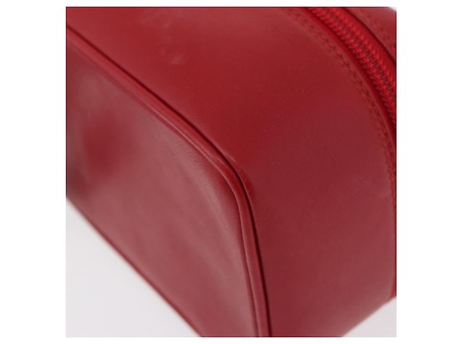 Borsa a mano Vanity in pelle rossa e oro GUCCI 032 1956 0141 Auth 173470 Rosso D'oro - vista 15
