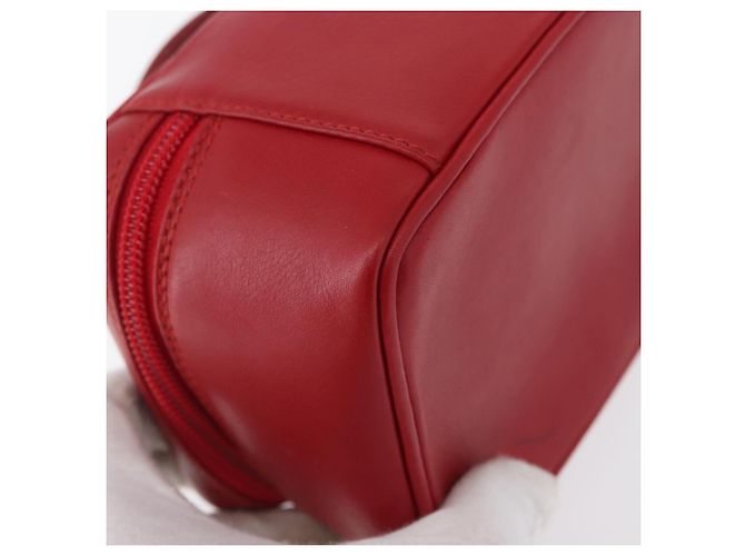 Borsa a mano Vanity in pelle rossa e oro GUCCI 032 1956 0141 Auth 173470 Rosso D'oro - vista 16