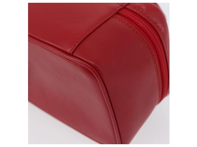 Borsa a mano Vanity in pelle rossa e oro GUCCI 032 1956 0141 Auth 173470 Rosso D'oro - vista 17