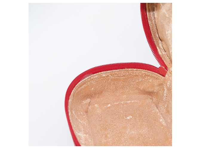 Borsa a mano Vanity in pelle rossa e oro GUCCI 032 1956 0141 Auth 173470 Rosso D'oro - vista 20