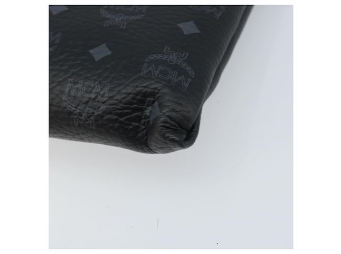 MCM Logogram Vicetos Tasche aus PVC-Leder MCM ~ Loveless Schwarz Silber Auth kk620 - Ansicht 10