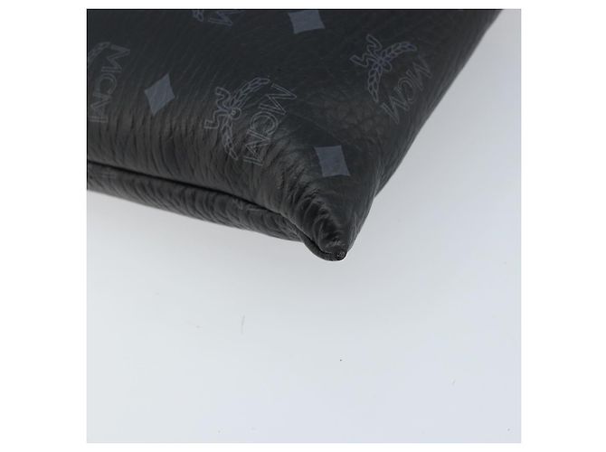 MCM Logogram Vicetos Tasche aus PVC-Leder MCM ~ Loveless Schwarz Silber Auth kk620 - Ansicht 11