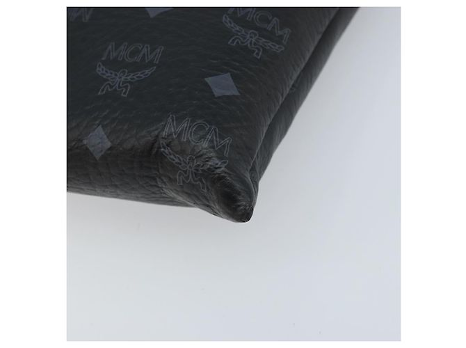MCM Logogram Vicetos Tasche aus PVC-Leder MCM ~ Loveless Schwarz Silber Auth kk620 - Ansicht 8