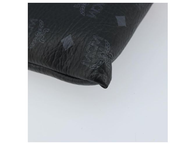 MCM Logogram Vicetos Tasche aus PVC-Leder MCM ~ Loveless Schwarz Silber Auth kk620 - Ansicht 9