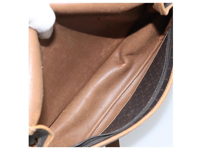 Borsa a spalla in tela a nido d'ape PVC nera e dorata Christian Dior Auth 172089 Nero D'oro - vista 11