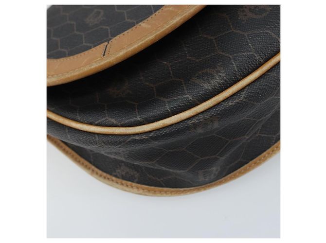 Borsa a spalla in tela a nido d'ape PVC nera e dorata Christian Dior Auth 172089 Nero D'oro - vista 14