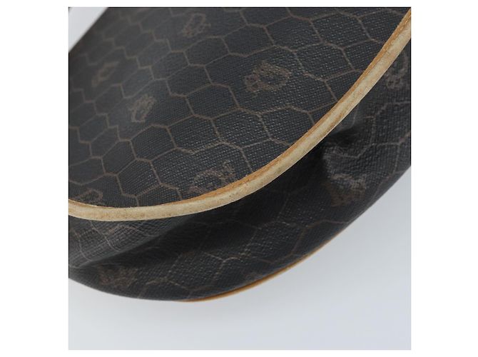 Borsa a spalla in tela a nido d'ape PVC nera e dorata Christian Dior Auth 172089 Nero D'oro - vista 16