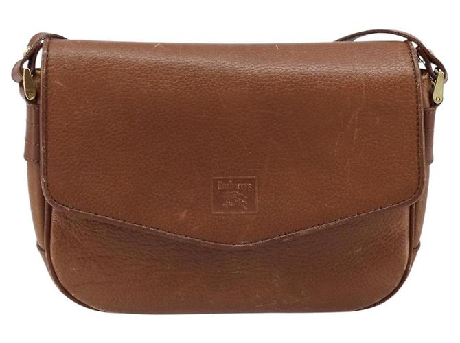 Borsa a Spalla Burberrys in Pelle Marrone Oro Auth ep13419 D'oro - vista 13