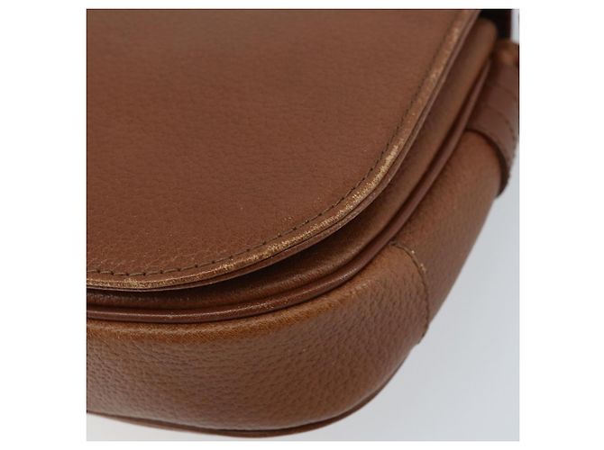 Borsa a Spalla Burberrys in Pelle Marrone Oro Auth ep13419 D'oro - vista 15