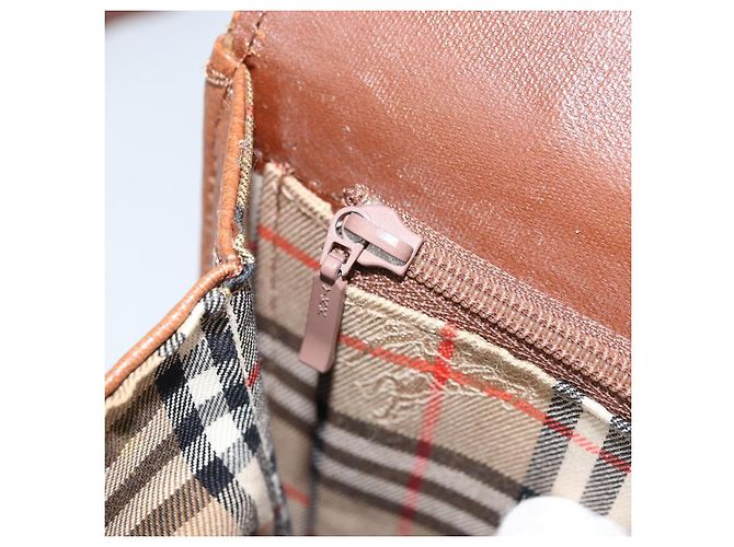 Borsa a Spalla Burberrys in Pelle Marrone Oro Auth ep13419 D'oro - vista 20