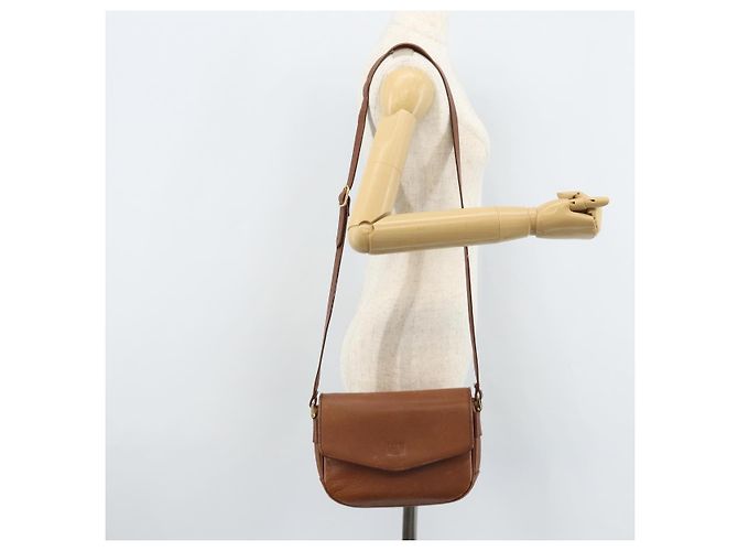 Borsa a Spalla Burberrys in Pelle Marrone Oro Auth ep13419 D'oro - vista 23