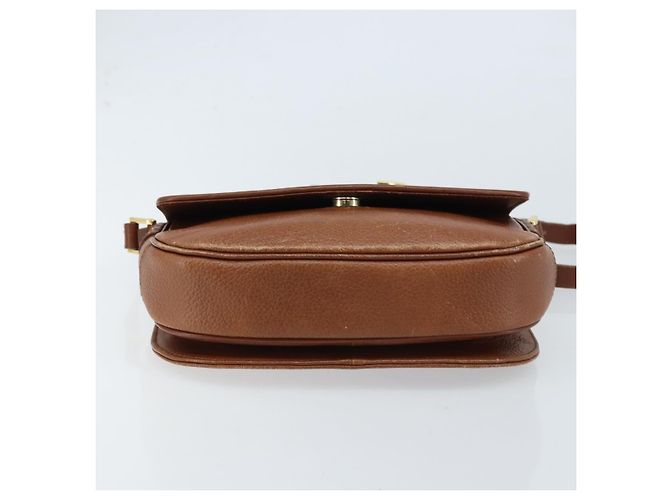 Borsa a Spalla Burberrys in Pelle Marrone Oro Auth ep13419 D'oro - vista 5