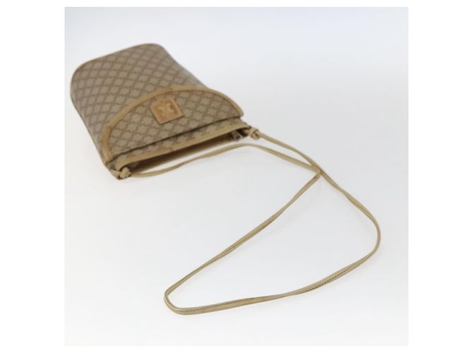 Céline Borsa a Spalla in Tela Macadam CELINE PVC Beige Oro Auth 173481 D'oro - vista 7
