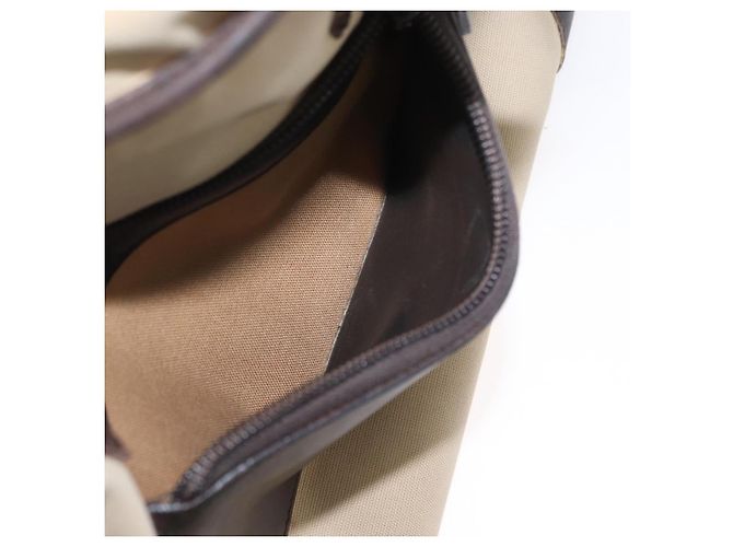 Borsa Tote GUCCI in nylon beige argento 28893 Auth bs33439 - vista 24