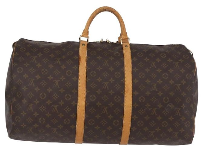 LOUIS VUITTON Borsa Boston Monogram Keepall 60 M41422 Auth LV ka2464 Monogramma - vista 2