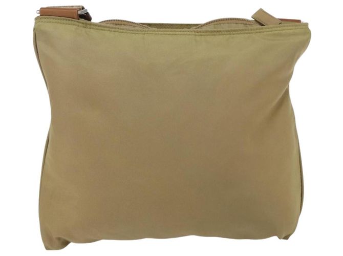 Borsa a Spalla Prada Nylon Beige Auth 171312 - vista 2