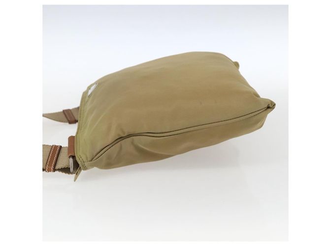 Borsa a Spalla Prada Nylon Beige Auth 171312 - vista 3