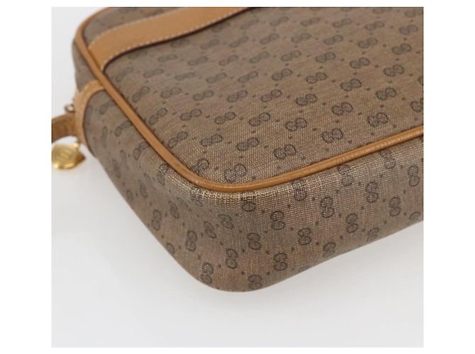 GUCCI Pochette Micro GG Supreme PVC Beige Oro 014 58 0097 Auth fm5160 D'oro - vista 14