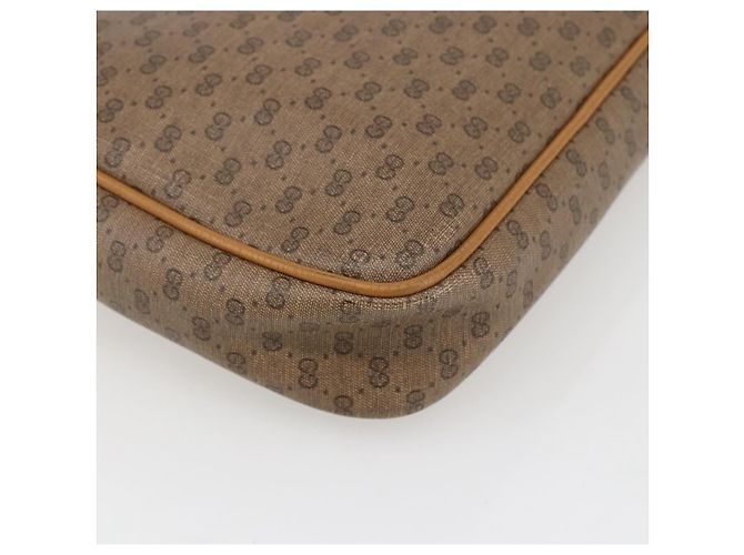 GUCCI Pochette Micro GG Supreme PVC Beige Oro 014 58 0097 Auth fm5160 D'oro - vista 16