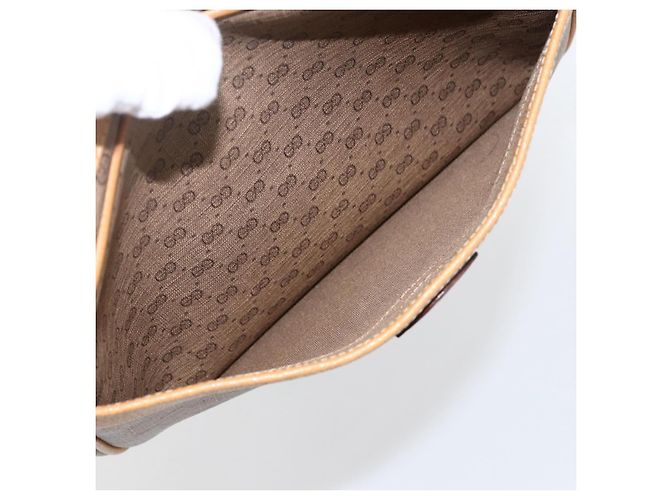 GUCCI Pochette Micro GG Supreme PVC Beige Oro 014 58 0097 Auth fm5160 D'oro - vista 20