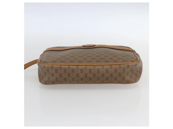 GUCCI Pochette Micro GG Supreme PVC Beige Oro 014 58 0097 Auth fm5160 D'oro - vista 6