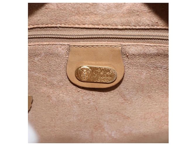 Gucci Borsa a Spalla Micro GG Supreme PVC Beige Oro 001 418 4795 Auth 173551 D'oro - vista 17
