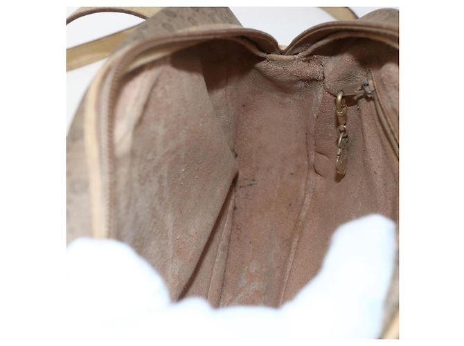 Gucci Borsa a Spalla Micro GG Supreme PVC Beige Oro 001 418 4795 Auth 173551 D'oro - vista 19