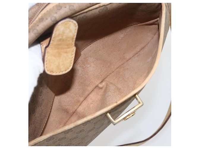 Gucci Borsa a Spalla Micro GG Supreme PVC Beige Oro 001 418 4795 Auth 173551 D'oro - vista 22